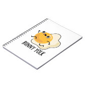 Carnet Jaune d'Oeuf Coulant Blague sur la Nourriture et l (Côté gauche)