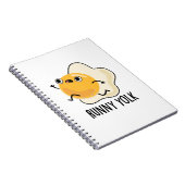 Carnet Jaune d'oeuf coulant Pun de nourriture drôle d'oeu (Côté Droit)