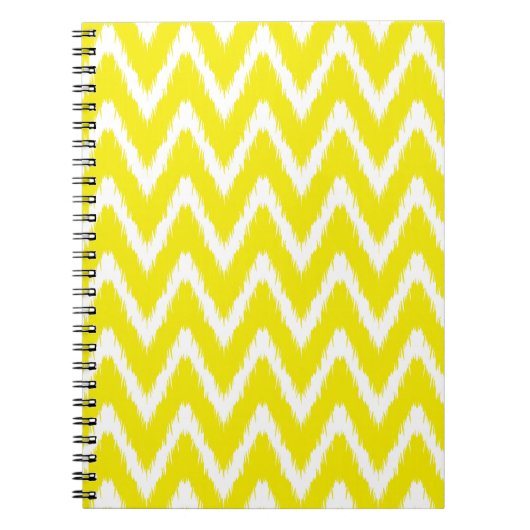 Carnet Jaune doré Ikat Chevrons Asian Moods (Devant)