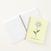 Carnet Jaune Fleur Faisée Botanique (Intérieur)
