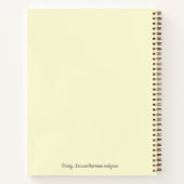 Carnet Jaune Fleur Faisée Botanique (Dos)