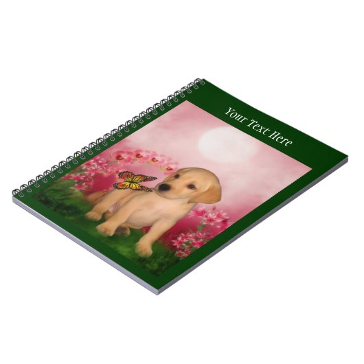 Carnet Jaune Lab Imaginaire Chien Chien Art (Côté gauche)