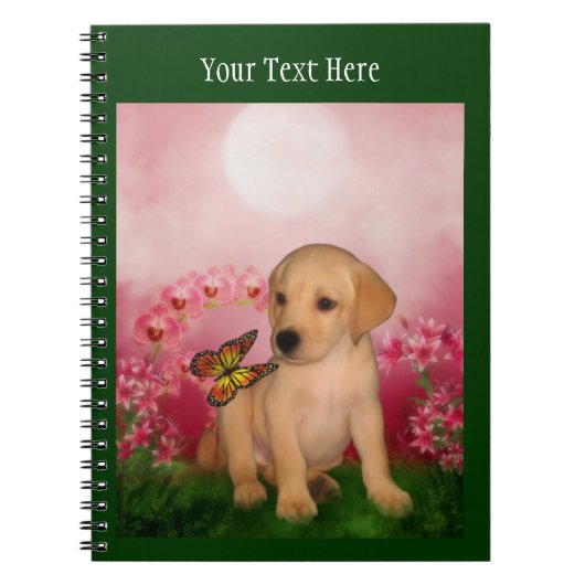 Carnet Jaune Lab Imaginaire Chien Chien Art (Devant)