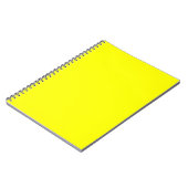 Carnet Jaune Néon Couleur Unie (Côté gauche)