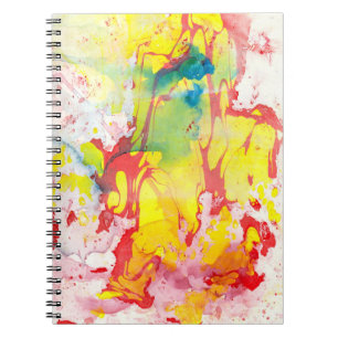 Carnet Jaune Rouge Bleu Vert Modèle moderne tendance