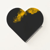 Carnet jaune texturé - Arrière - plan unique (Dos)