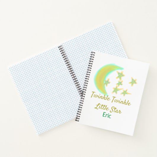 Carnet Jaune vert scintille Twinkle Little Star ajouter l (Intérieur)