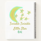 Carnet Jaune vert scintille Twinkle Little Star ajouter l (Dos)