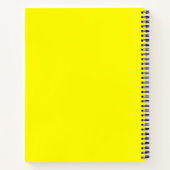 Carnet Jaune vif (couleur unie) (Dos)