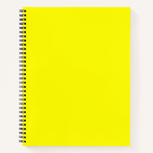 Carnet Jaune vif (couleur unie) (Devant)