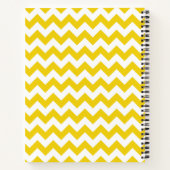 Carnet Jaune Zigzag, Jaune Chevron, Motif géométrique (Dos)