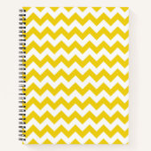 Carnet Jaune Zigzag, Jaune Chevron, Motif géométrique (Devant)
