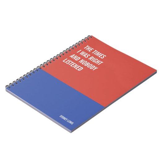 Carnet J'avais raison et personne n'avait écouté, Snarky (Côté gauche)