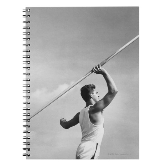 Carnet Javelot de lancement d'homme (Devant)