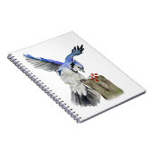 Carnet Jay bleu d'oiseau de la forêt (Côté Droit)