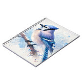 Carnet Jay Bleu sur la peinture à l'aquarelle (Côté gauche)