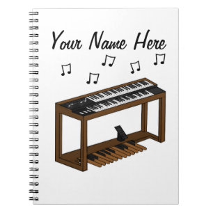 Carnet Jazz Organ Organisateur Musique Enseignant Personn