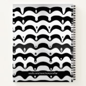 Carnet Jazzy Black and White Meling Zebra Stripes (Dos)
