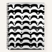 Carnet Jazzy Black and White Meling Zebra Stripes (Devant)