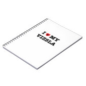 Carnet J'Coeur Mes Vizsla (Côté gauche)