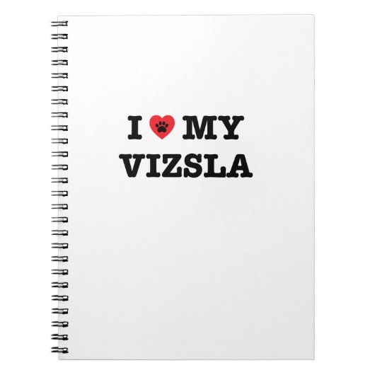 Carnet J'Coeur Mes Vizsla (Devant)