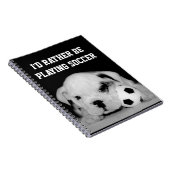 Carnet "Je chiot anglais de bouledogue jouerais plutôt à (Côté Droit)