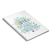 Carnet Je combattrais une ours pour toi soeur (Côté Droit)