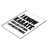 Carnet Je connais le karaté (Côté gauche)