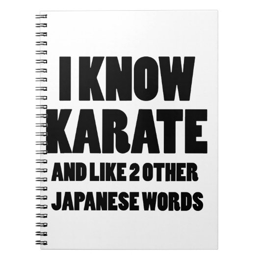 Carnet Je connais le karaté (Devant)