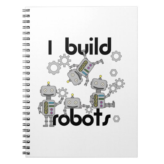 Carnet Je construis des robots (Devant)