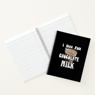 Carnet Je cours pour le lait chocolaté Running