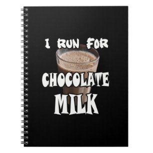 Carnet Je cours pour le lait chocolaté Running