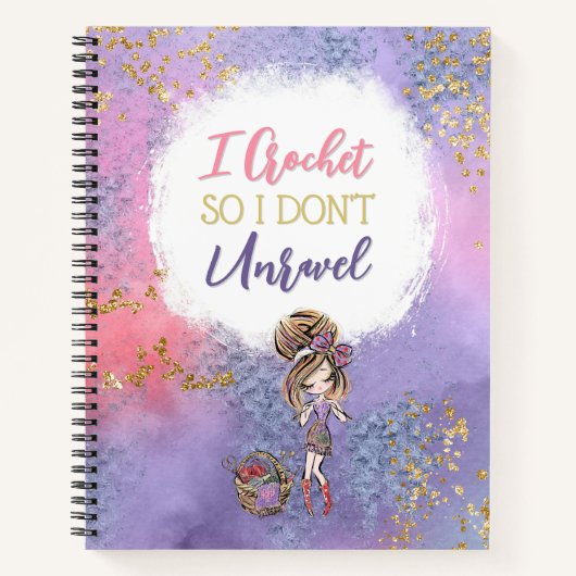 Carnet Je Crochet donc je ne démêle pas (Devant)