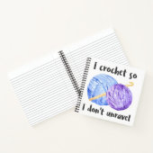 Carnet Je crochet donc je ne démêle pas aquarelle (Intérieur)