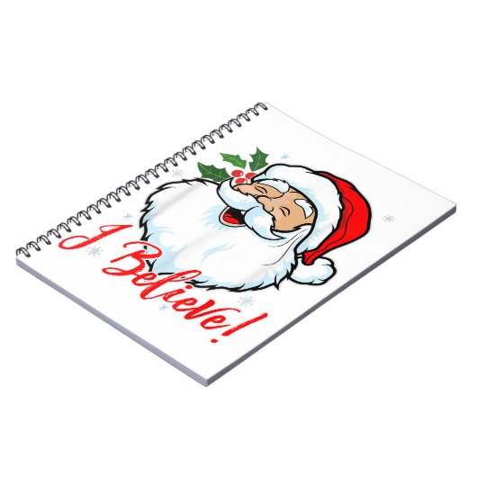 Carnet Je Crois Au Père Noël T-Shirt Fantastique Noël H (Côté gauche)