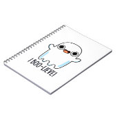 Carnet Je crois drôle positif fantôme jeu de mots (Côté gauche)