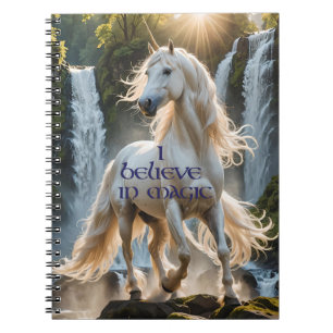 Carnet Je crois en la licorne magique