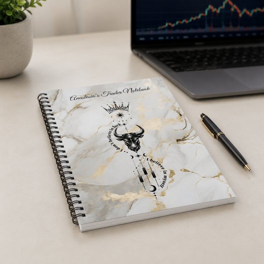 Carnet Je crois en moi-même trader premium