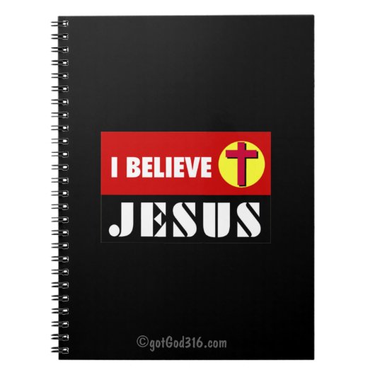 Carnet Je crois Jésus gotGod316.com (Devant)