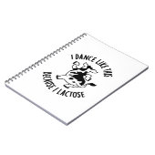 Carnet Je danse comme ça parce que je lactose vache groov (Côté gauche)