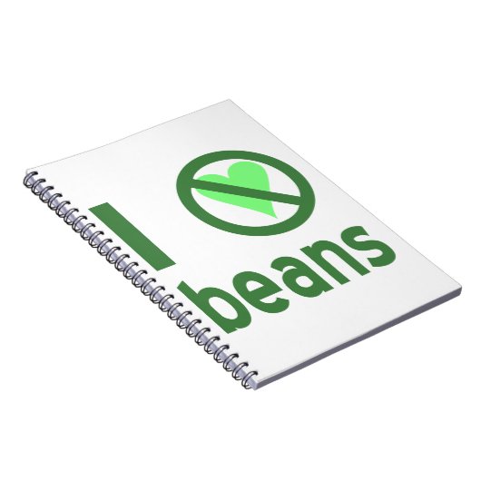 Carnet Je déteste les haricots (Côté Droit)