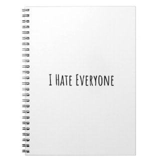 Carnet Je déteste tout le monde