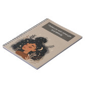 Carnet Je fleuris avec force et beauté (Côté gauche)
