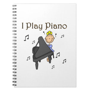 Carnet Je Joue au Piano T-shirts et Cadeaux
