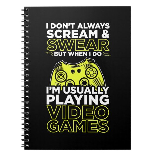 Carnet Je Joue Habituellement À Des Jeux Vidéo (Devant)