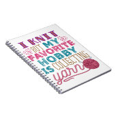 Carnet Je Knit Mais Mon Hobby Favori Est De Collecter Du (Côté Droit)
