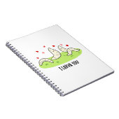 Carnet Je Larvae Vous Funny Larvae Amour Pun (Côté Droit)