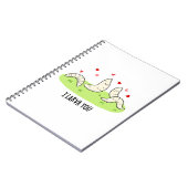Carnet Je Larvae Vous Funny Larvae Amour Pun (Côté gauche)