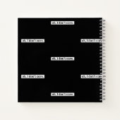 Carnet Je me fiche du message sarcastique (Dos)