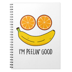 Carnet Je me sens bien Pun de fruit drôle